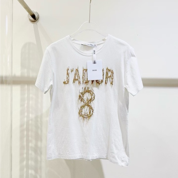 Dior Pants - ❌sold❌Authentic Dior White and Gold  Tee